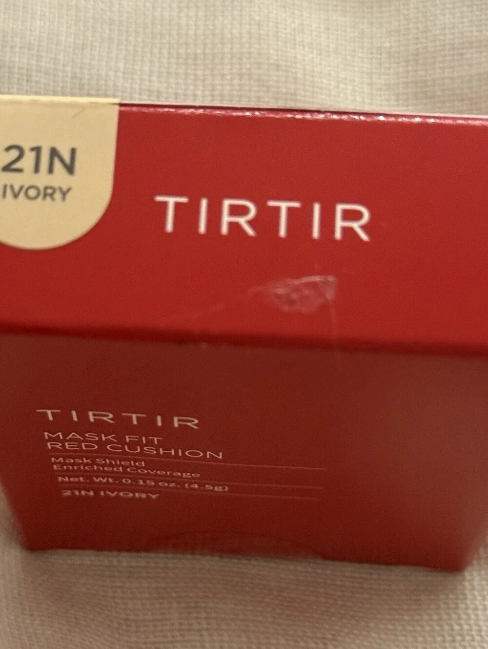TIRTIR Mask Fit Red Cushion Foundation 21N Ivory Mini 4.5g NEW
